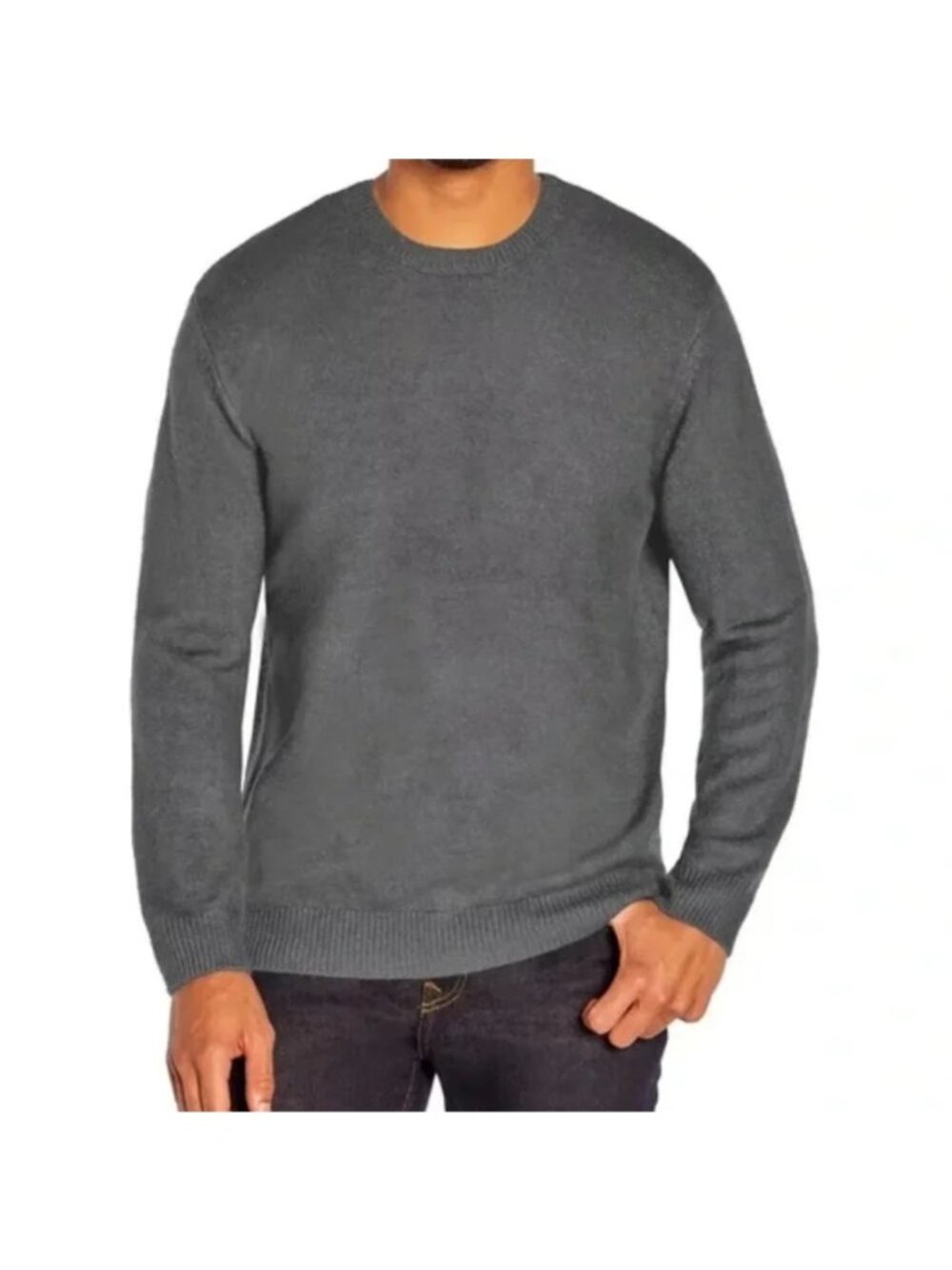 Gap Mens Grey Crew Neck Sweater XL Polyester Blend New With Tags